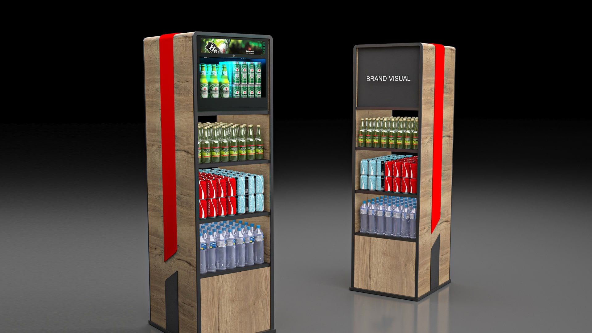 Modern Account - Free Standing Display 